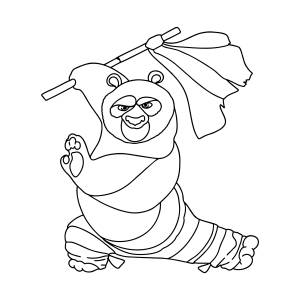 Раскраска Кунг-фу панда ♥ Онлайн и !