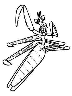 Изучаем с малышом цвета с помощью раскрасок с Кунг-фу Панда