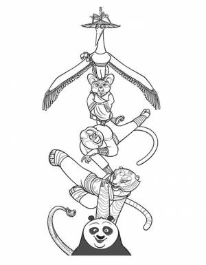 Раскраска Кунг-Фу Панда