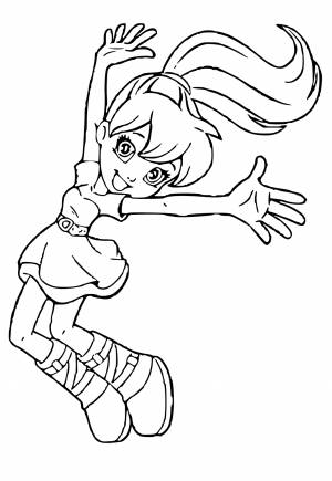 Раскраска Полли Покет Радость