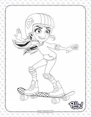 Раскраска полли