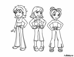 бесплатные раскраски для девочек раскраски для детей с полли покет