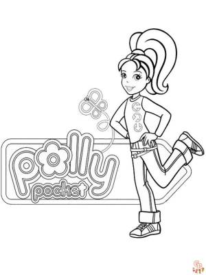 Раскраски Полли Покет для печати  для детей и взрослых