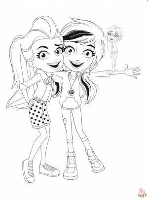 Раскраски Полли Покет для печати  для детей и взрослых