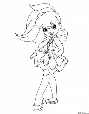 раскраски на тему полли покет для детей