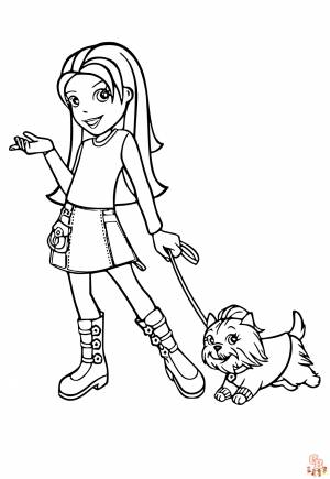 Раскраски Полли Покет для печати  для детей и взрослых