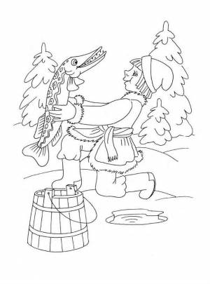 Раскраски русские народные сказки