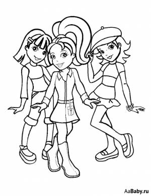 раскраски на тему полли покет для детей
