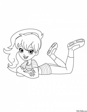 бесплатные раскраски для девочек раскраски для детей с полли покет