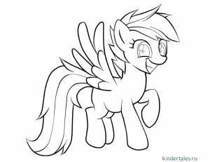 Пони Скуталу» раскраска для детей