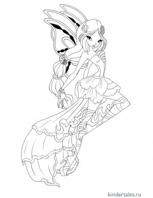 Флора Гармоникс» раскраска для детей