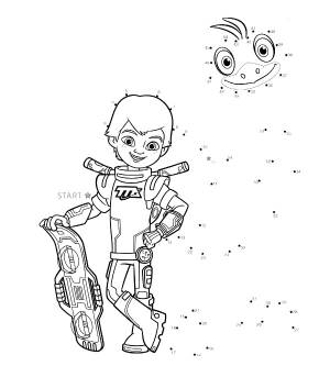 Раскраска Майлз с другой планеты