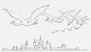 Рисунок дикие лебеди легко