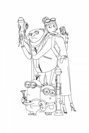 Раскраска Гадкий я 2