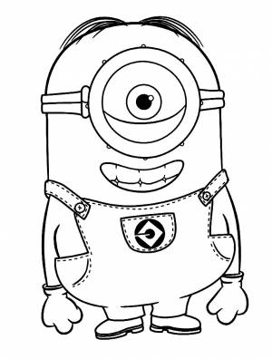 Раскраска Миньон Фил