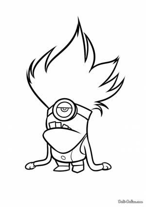 Раскраска Злой миньон