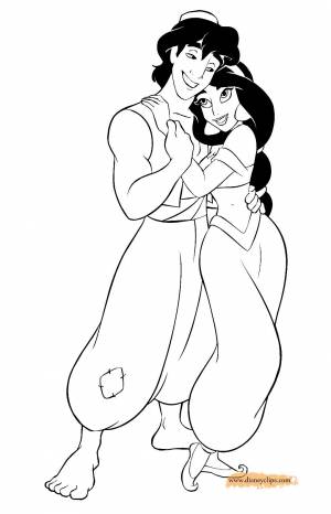 Princess Jasmine Coloring Page Pdf