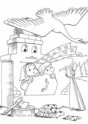 Раскраски гуси лебеди