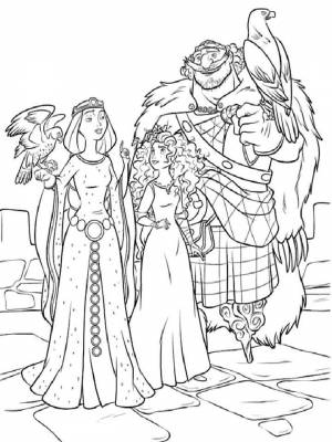 Раскраска Храбрая сердцем  для детей