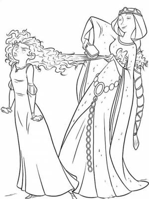 Раскраска Храбрая сердцем   в формате