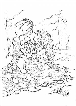 Раскраска Храбрая Сердцем