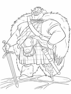 Раскраска Храбрая сердцем   в формате