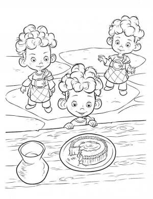 Раскраски Раскраска Братья принцессы храбрая сердцем