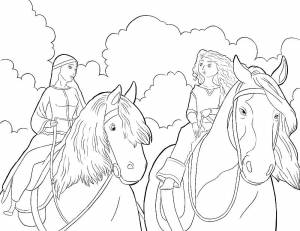 Раскраска Храбрая Сердцем