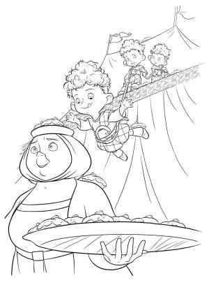 Раскраска храброе сердце