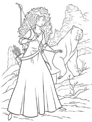 Раскраски Храбрая сердцем