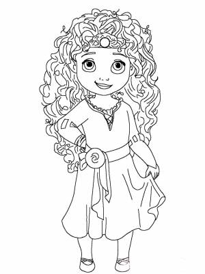 Раскраска Храбрая сердцем   в формате