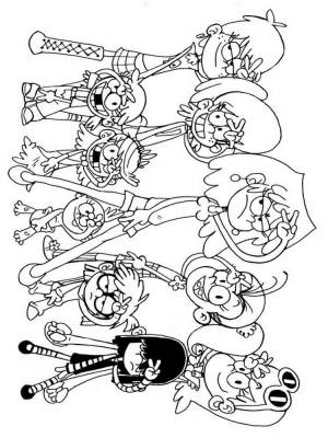 Раскраски Мой шумный дом