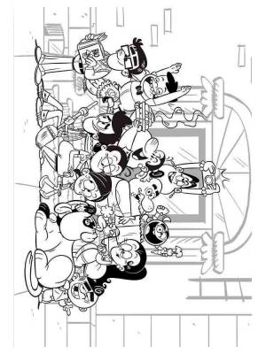 Раскраски Мой шумный дом