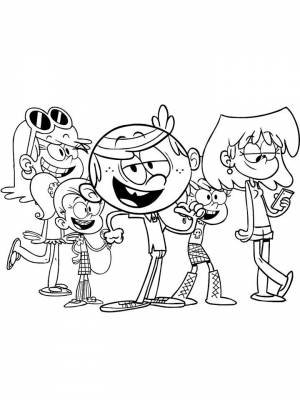 Раскраски Мой шумный дом   в формате