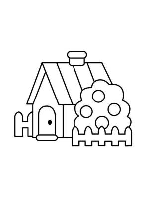 Раскраска Домик