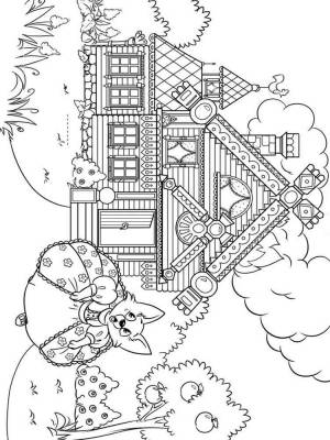 Раскраски Кошкин дом
