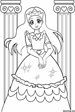 Раскраска Покахонтас и Джон Смит