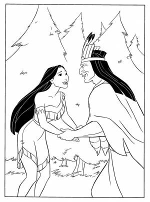 pocahontas coloring pages
