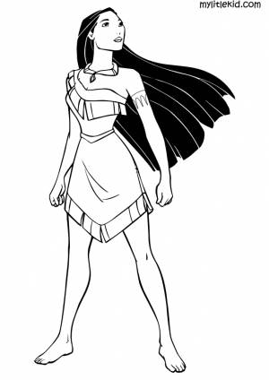 Раскраски Покахонтас