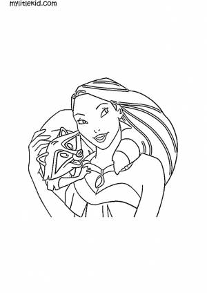 Раскраски Покахонтас