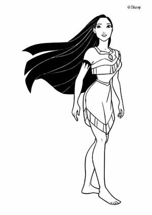 Princess pocahontas coloring pages