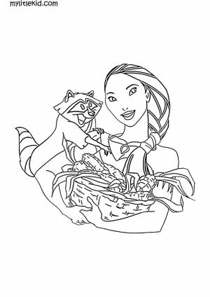 Раскраски Покахонтас