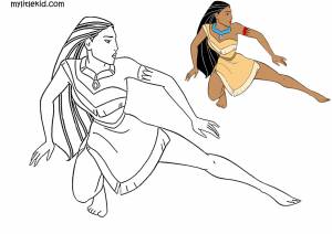 Раскраски Покахонтас