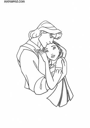 Раскраски Покахонтас