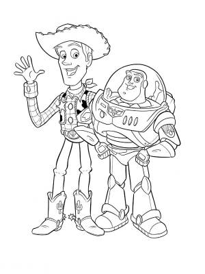 Раскраска из мультфильма История игрушек  для мальчиков