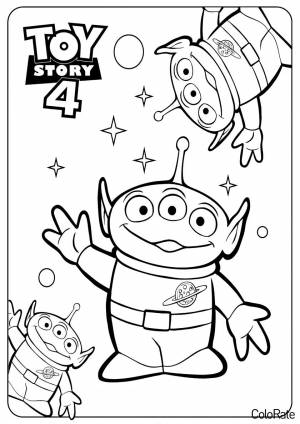 Раскраска История игрушек