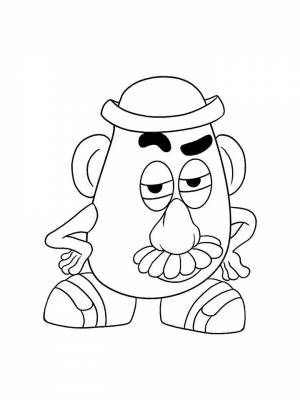 Картинка из мультфильма История игрушек раскраска на листе  онлайн