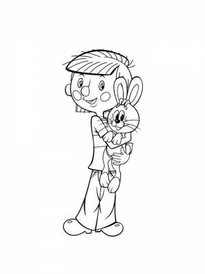 Картинка Дядя Фёдор раскраска в формате  для детей