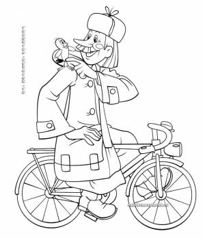 раскраски из мультфильма простоквашино для детей и взрослых