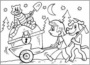 Раскраска Дядя Федор